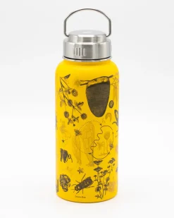 Cognitive Surplus Honey Bee 32 oz Stainless Steel Bottle by* Travel Mugs | Water Bottles