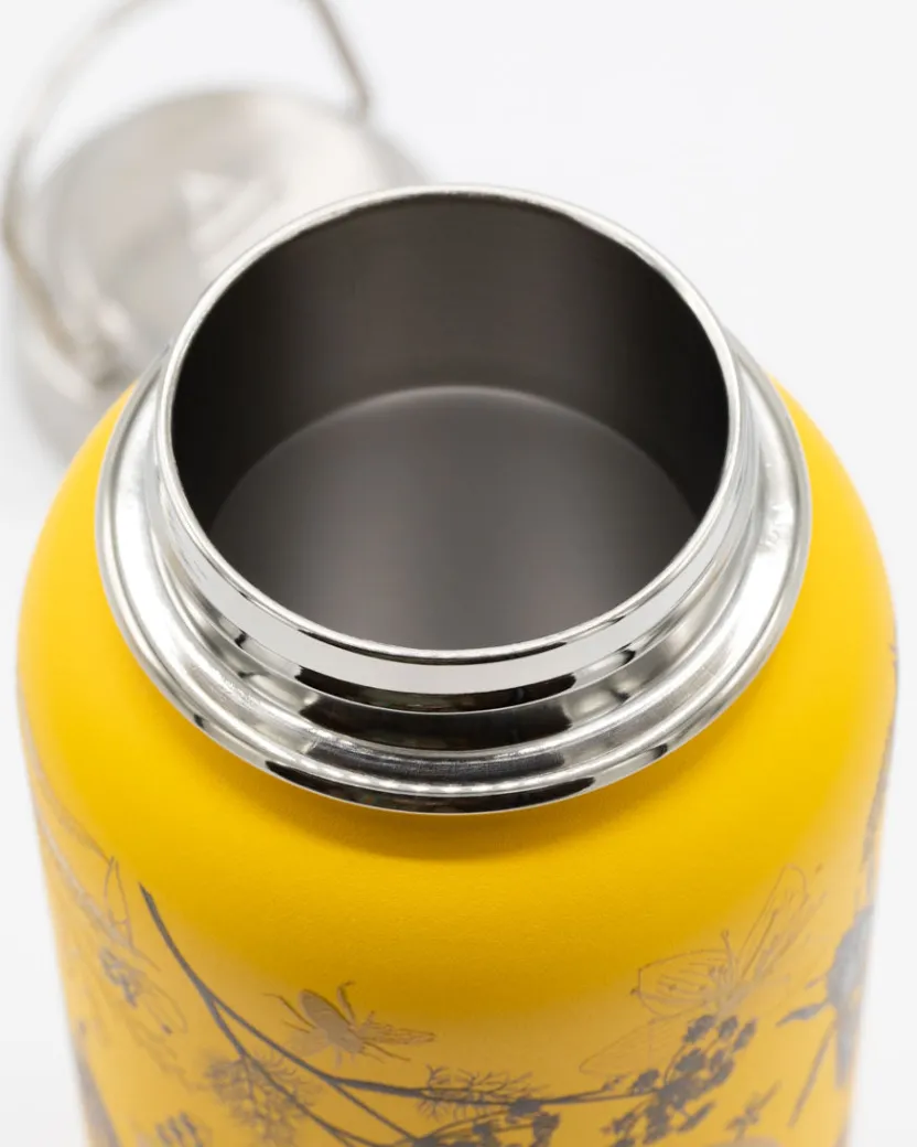 Cognitive Surplus Honey Bee 32 oz Stainless Steel Bottle by* Travel Mugs | Water Bottles