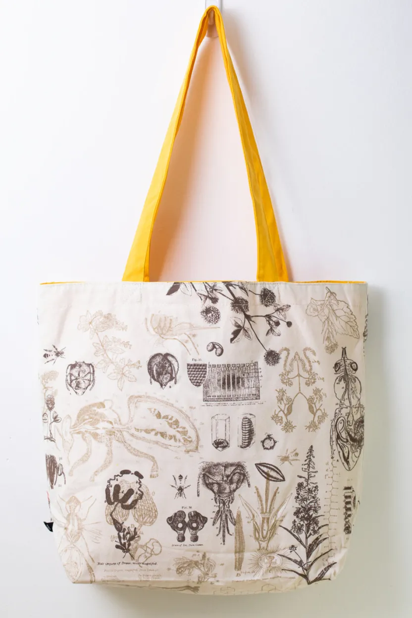 Cognitive Surplus Honey Bee Shoulder Tote Bag | Reversible Tote* Tote Bags | Entomology