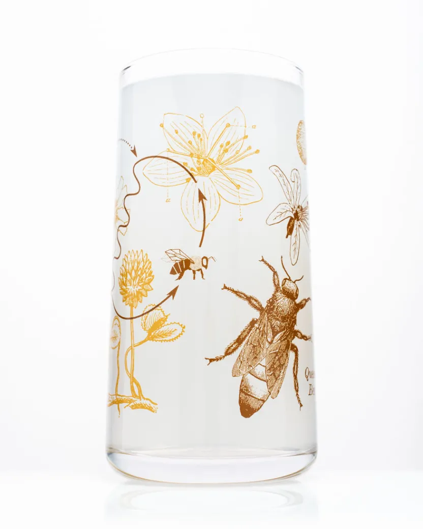 Cognitive Surplus Honey Bees Drinking Glass – Tumbler Glass | * Drinking Glasses | Entomology