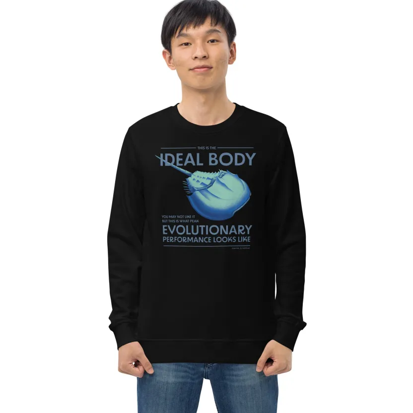 Cognitive Surplus Horseshoe Crab: Peak Evolutionary Performance Sweatshirt - Organic* Sweatshirts | Marine Biology