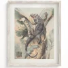 Cognitive Surplus Iguana Scientific Illustration Museum Print* Wall Art | Biology