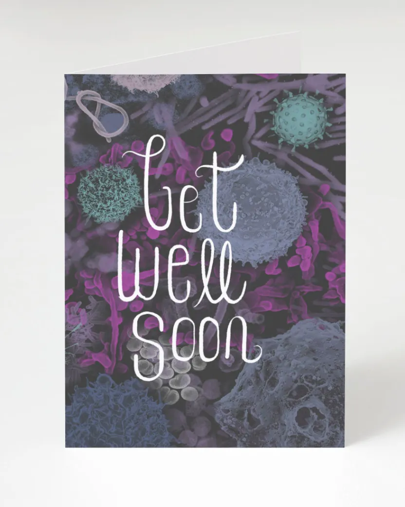 Cognitive Surplus Infectious Disease: Get Well Soon Card | * Greeting Cards | Microbiology