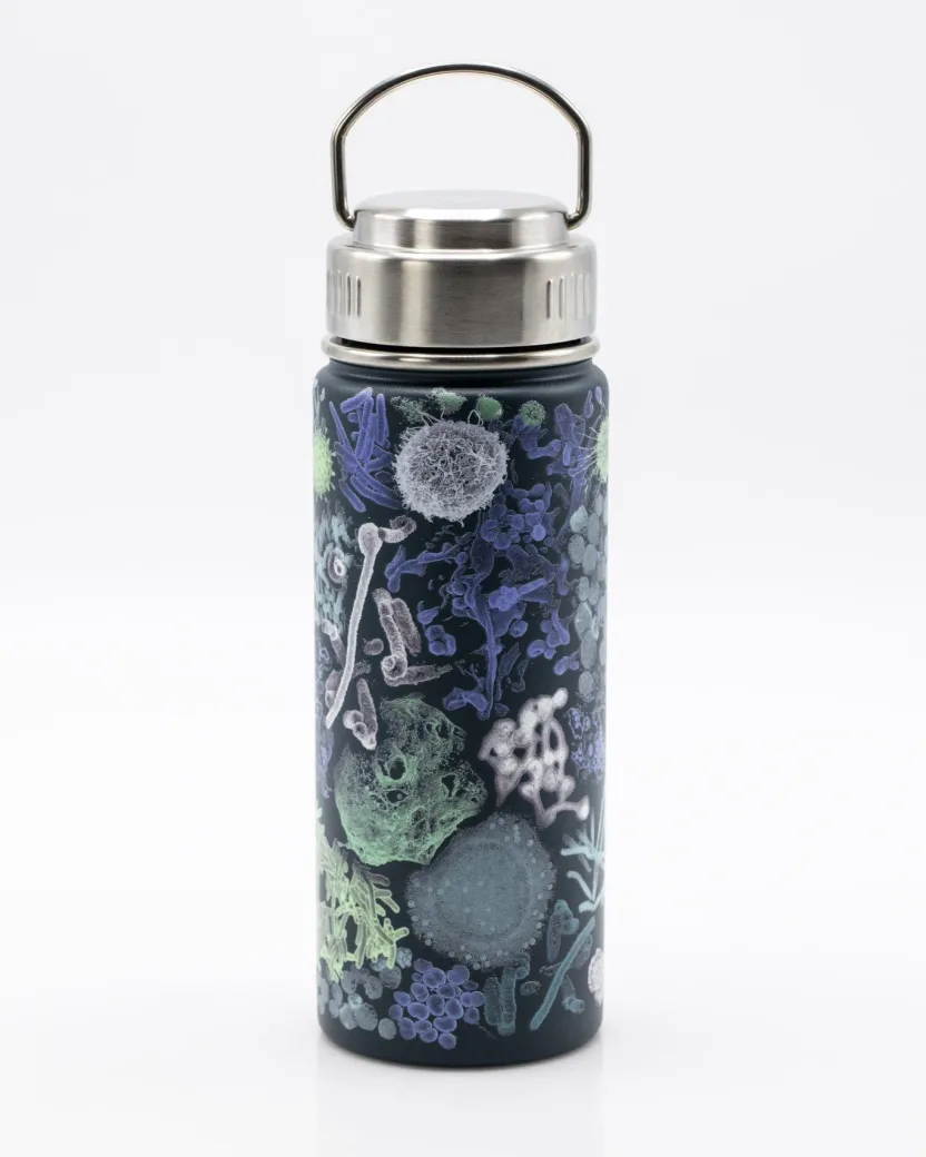 Cognitive Surplus Infectious Disease Stainless Steel Vacuum Flask / Insulated Travel Mug* Travel Mugs | Water Bottles