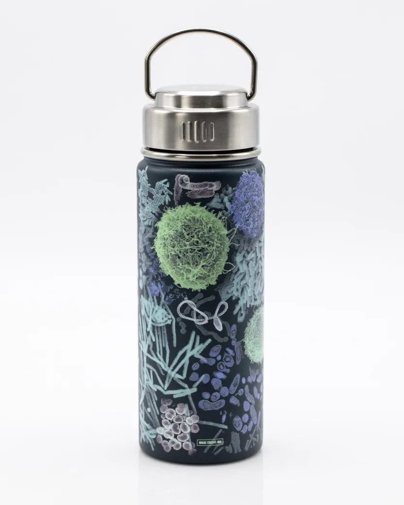 Cognitive Surplus Infectious Disease Stainless Steel Vacuum Flask / Insulated Travel Mug* Travel Mugs | Water Bottles