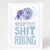 Cognitive Surplus Keep it Rolling - Dung Beetle Card | * Greeting Cards | Entomology