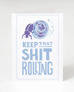 Cognitive Surplus Keep it Rolling - Dung Beetle Card | * Greeting Cards | Entomology