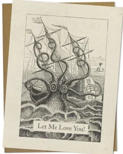 Cognitive Surplus Let Me Love You Card - Octopus Greeting Card | * Greeting Cards | Marine Biology