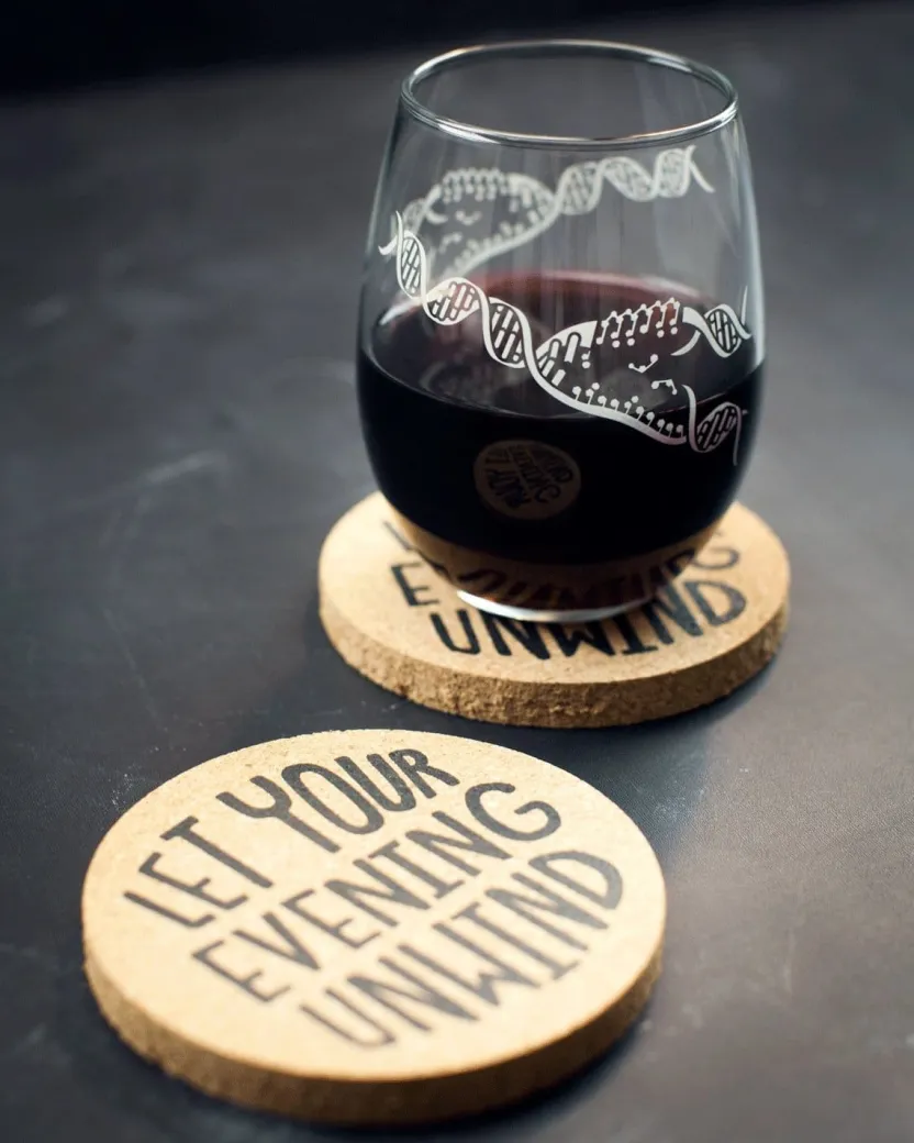 Cognitive Surplus Let Your Evening Unwind Coasters* Cocktail Accessories
