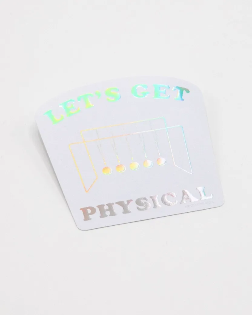 Cognitive Surplus Let's Get Physical Sticker* Stickers | Physics