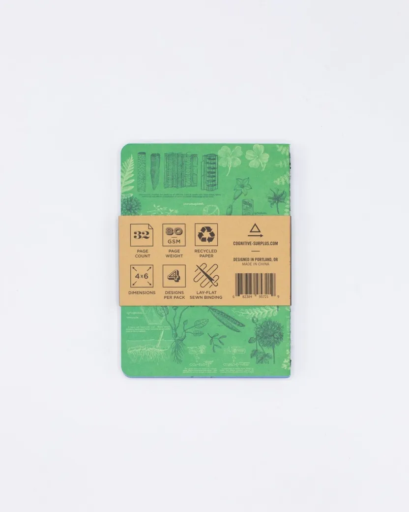 Cognitive Surplus Life Science Pocket Notebooks Set of 4 | Bee Journal* The Research | Kitchen Science