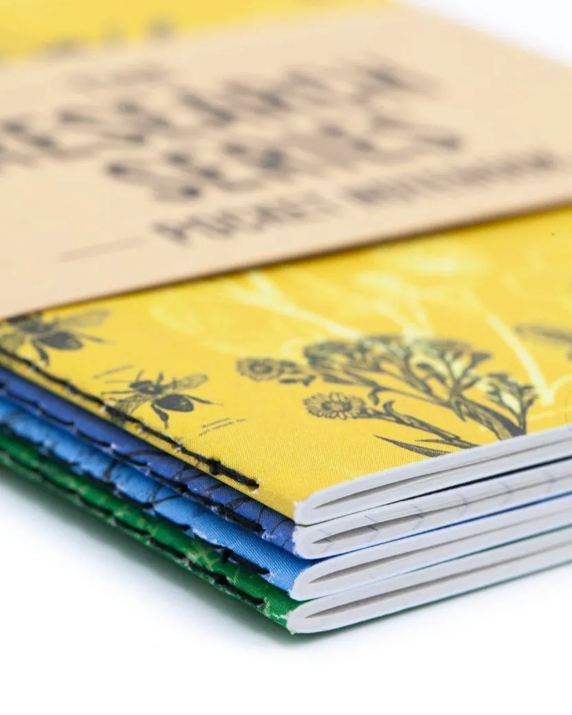 Cognitive Surplus Life Science Pocket Notebooks Set of 4 | Bee Journal* The Research | Kitchen Science