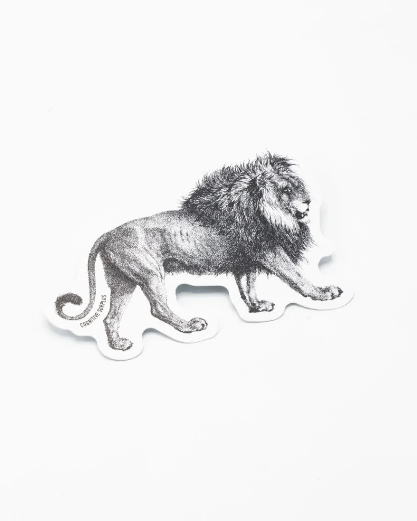 Cognitive Surplus Lion Sticker* Stickers | Biology