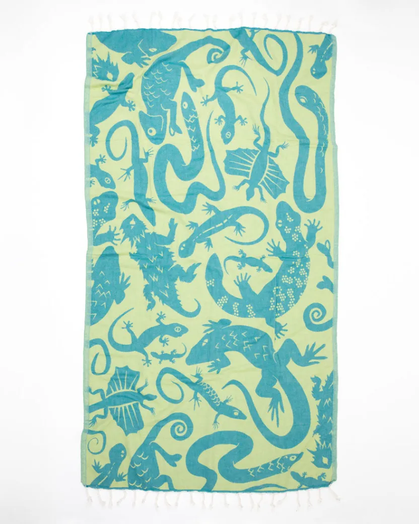 Cognitive Surplus Lizards Turkish Towel* Turkish Towels | Biology