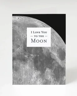 Cognitive Surplus Love You to the Moon Card - Astronomy Love Card | * Greeting Cards | Astronomy