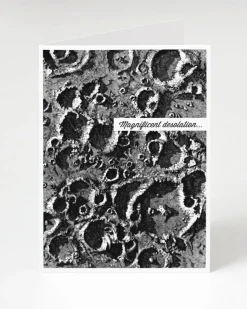 Cognitive Surplus Magnificent Desolation Moon Card - Astronomy Stationery | Cognitive Surpus* Greeting Cards | Astronomy
