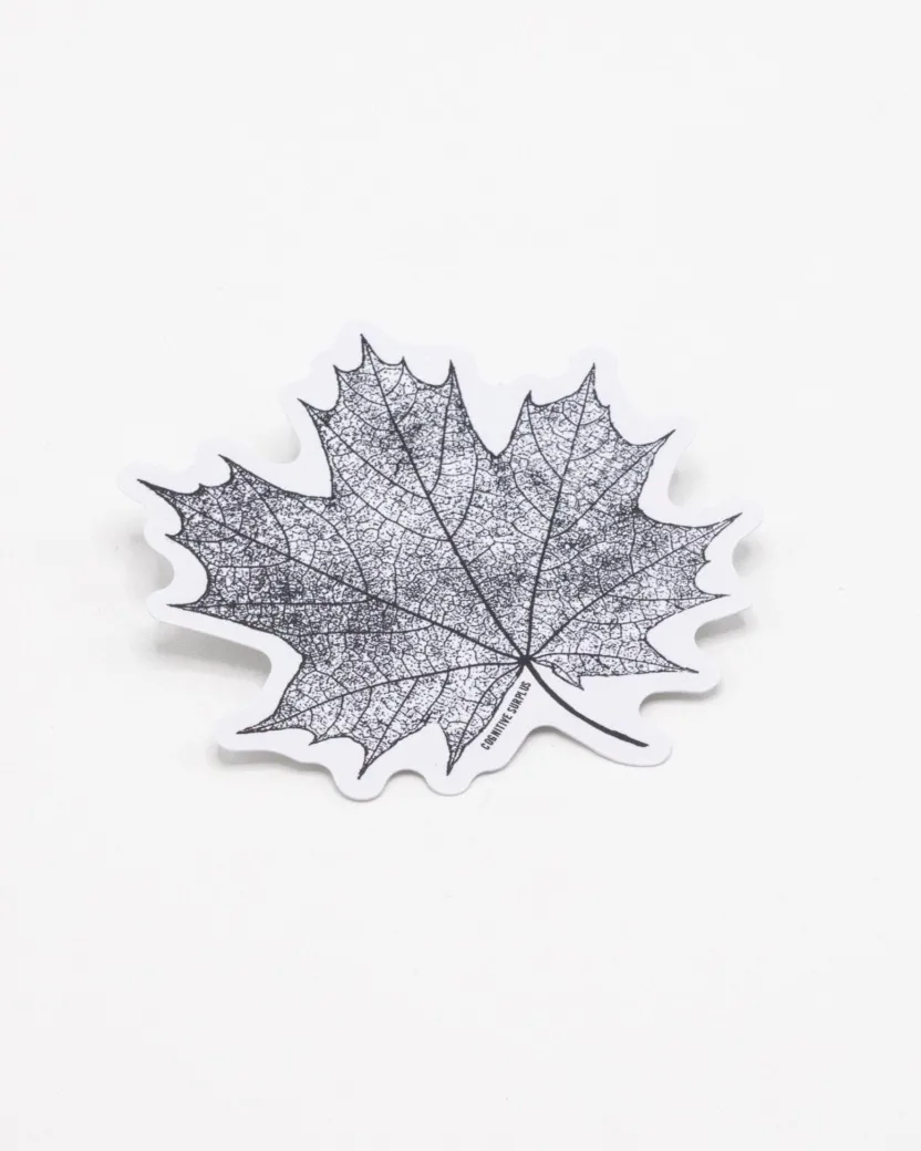 Cognitive Surplus Maple Leaf Sticker* Stickers | Botany