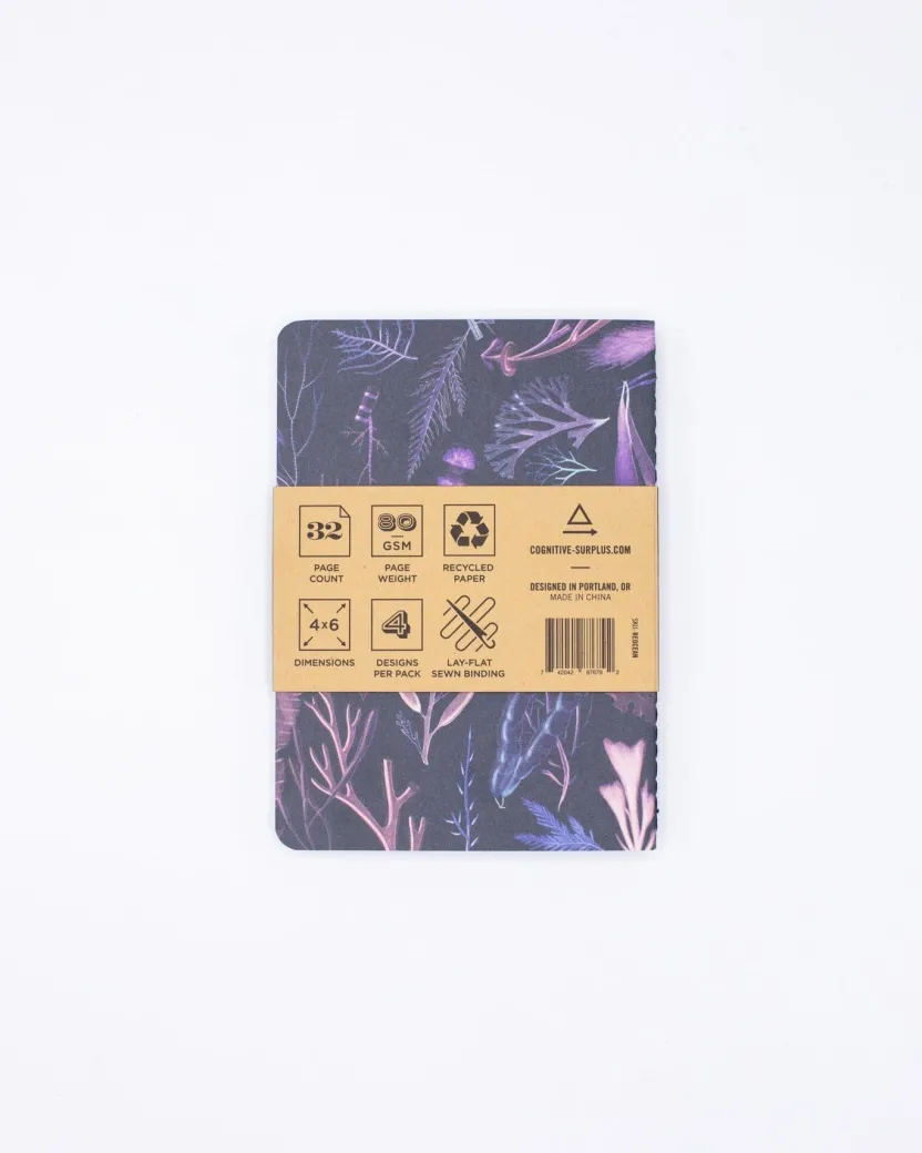 Cognitive Surplus Marine Biology Pocket Notebooks Set of 4 | Marine Biology* The Research | Marine Biology