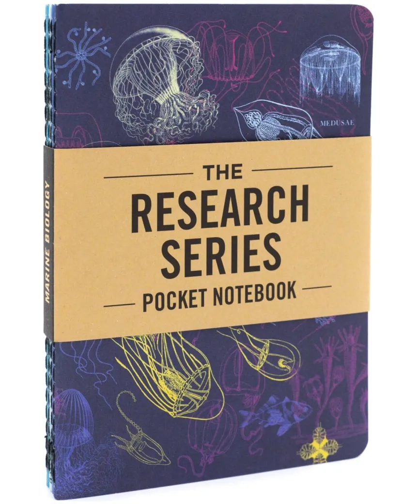Cognitive Surplus Marine Biology Pocket Notebooks Set of 4 | Marine Biology* The Research | Marine Biology