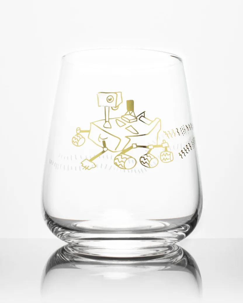 Cognitive Surplus Mars Rover Wine Glass - Perseverance | * Wine Glasses | Engineering