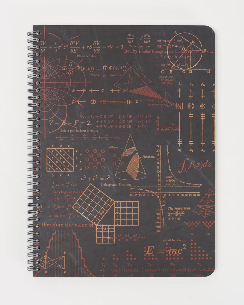 Cognitive Surplus Math Equations That Changed the World Spiral Notebook | * The Helix | Math