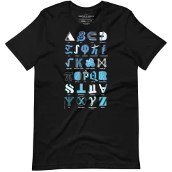 Cognitive Surplus Mathematical Alphabet Graphic Tee* Unisex Graphic Tees | Math