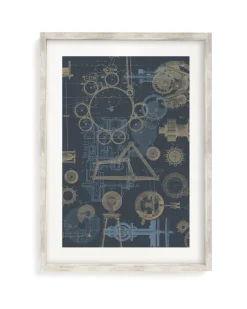 Cognitive Surplus Mechanical Engineering Scientific Illustration Museum Print* Wall Art | Physics