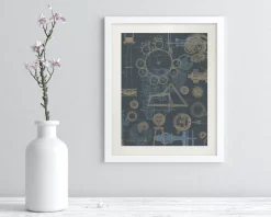 Cognitive Surplus Mechanical Engineering Scientific Illustration Museum Print* Wall Art | Physics