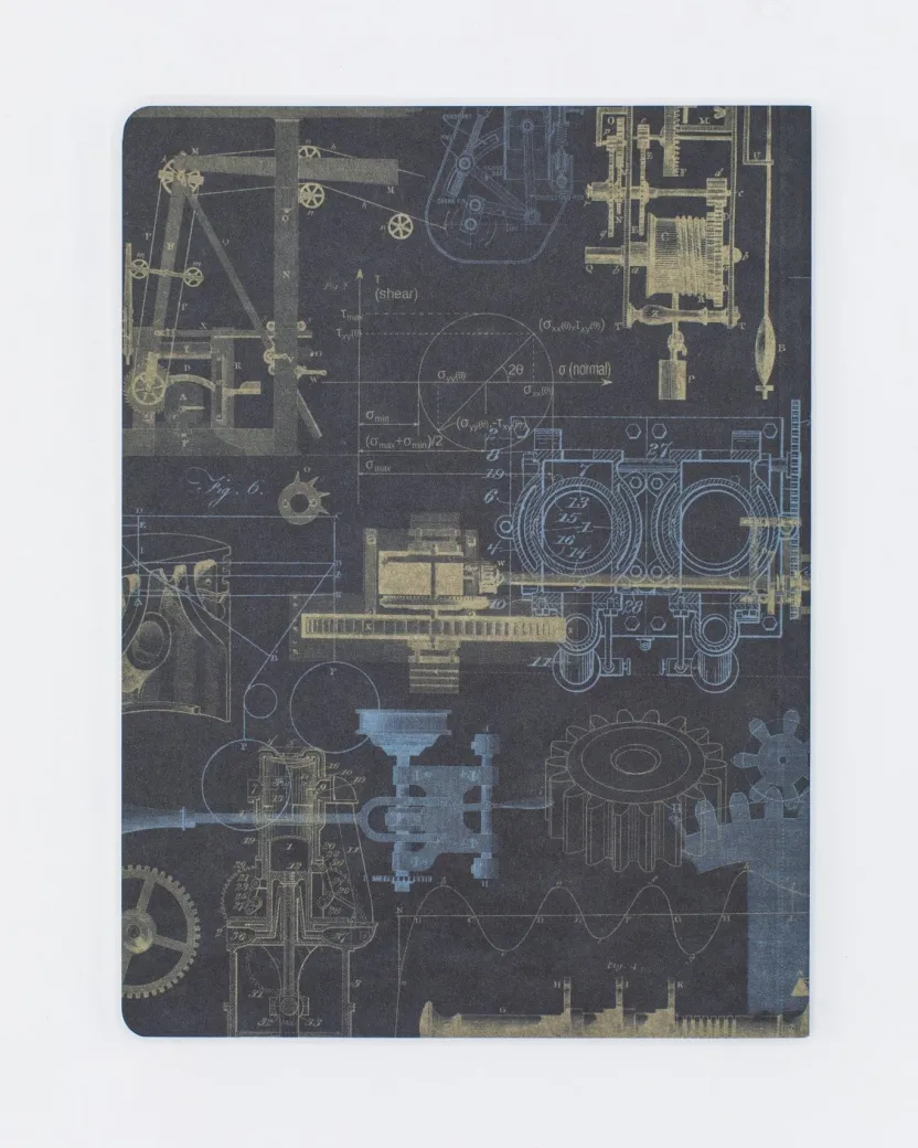 Cognitive Surplus Mechanical Engineering Softcover Notebook | Dot Grid Journal* The Experiment | Physics