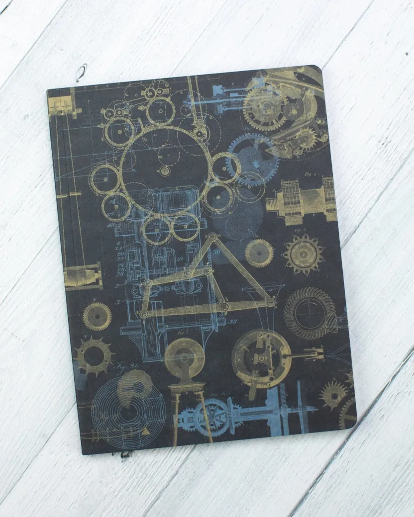 Cognitive Surplus Mechanical Engineering Softcover Notebook | Dot Grid Journal* The Experiment | Physics