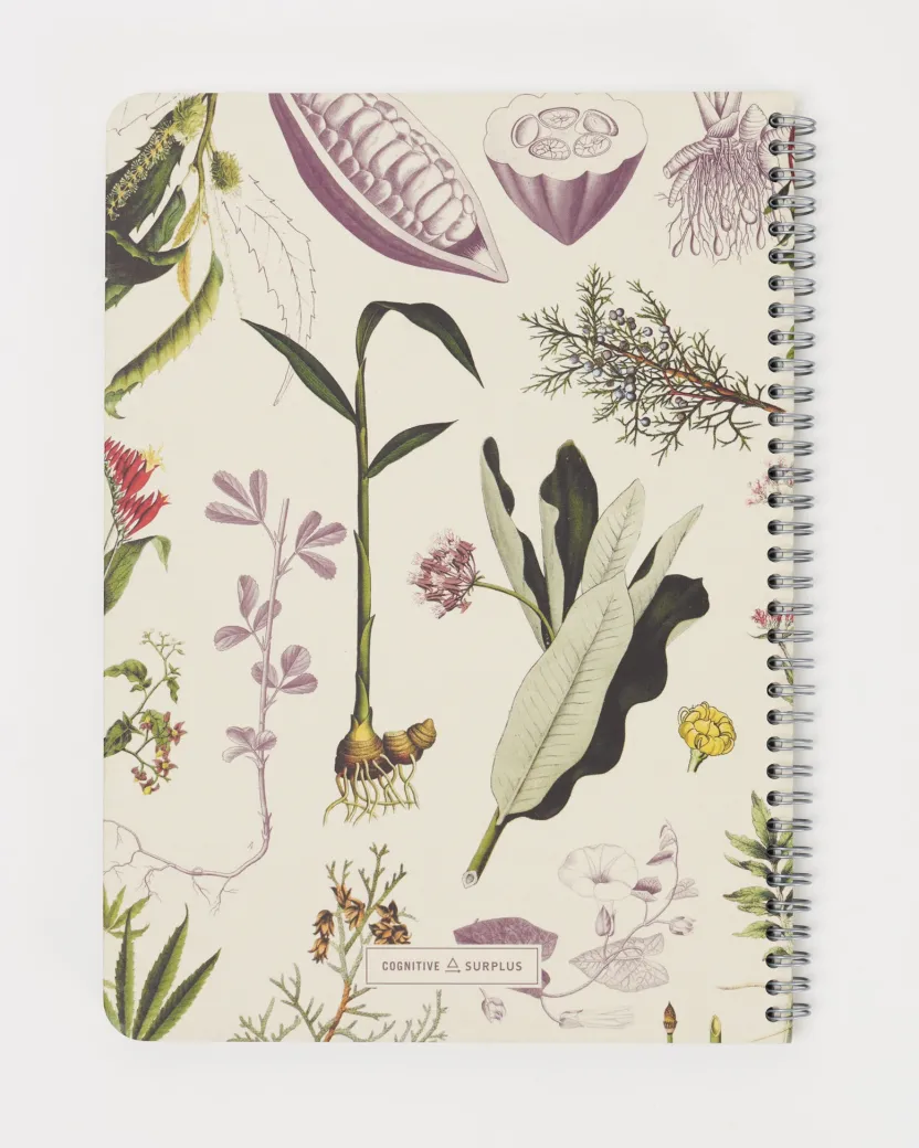 Cognitive Surplus Medicinal Botany Spiral Notebook | * The Helix | Pharmacy
