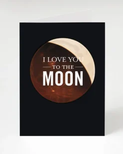 Cognitive Surplus Moon Love Card - Astronomy Love Card | * Greeting Cards | Astronomy