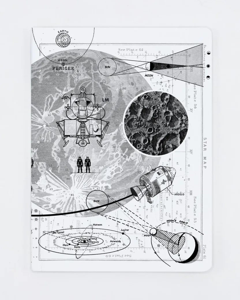 Cognitive Surplus Moon Notebook - Softcover | Astronomy Gifts* The Experiment | Astronomy