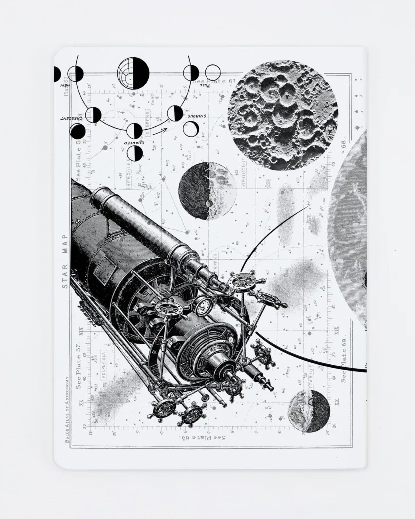 Cognitive Surplus Moon Notebook - Softcover | Astronomy Gifts* The Experiment | Astronomy