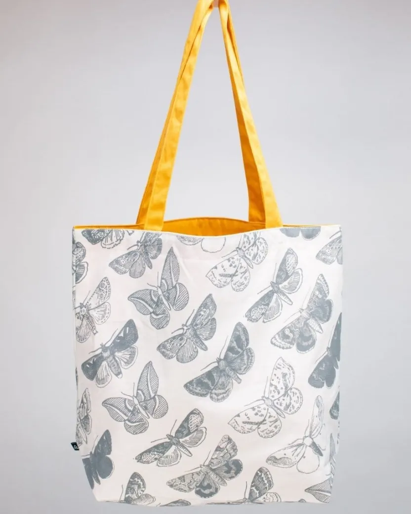 Cognitive Surplus Moth Print Tote Bag | Reversible Tote* Tote Bags | Entomology