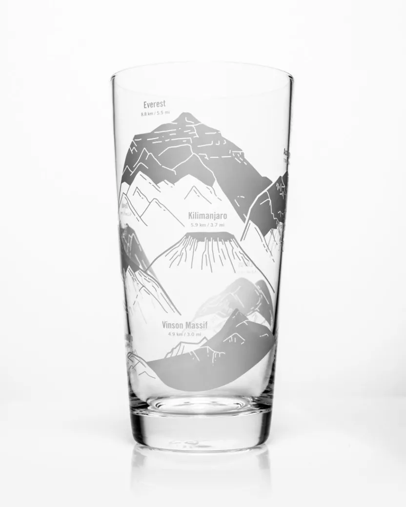 Cognitive Surplus Mountain Peaks of the World Beer Glass | * Beer Glasses | Geology + Earth Science