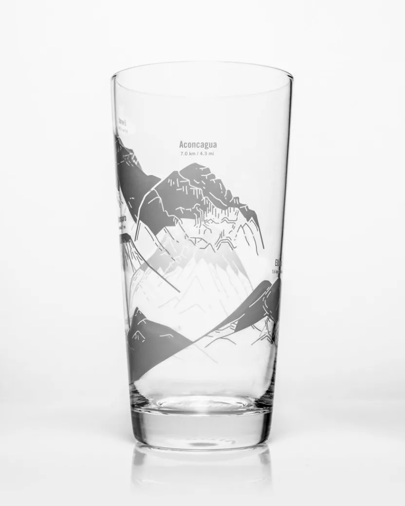 Cognitive Surplus Mountain Peaks of the World Beer Glass | * Beer Glasses | Geology + Earth Science