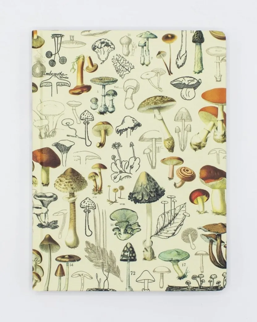 Cognitive Surplus Mushroom Notebook - Hardcover | Lined/Grid Journal* The Hypothesis | Kitchen Science