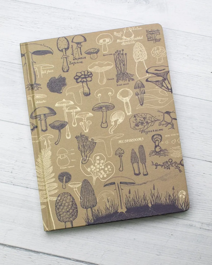 Cognitive Surplus Mushroom Notebook - Hardcover | Dot Grid Journal* The Hypothesis | Kitchen Science