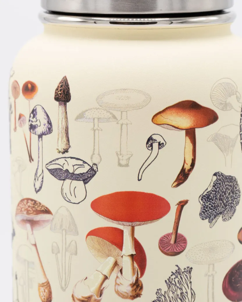 Cognitive Surplus Mushrooms Stainless Steel Vacuum Flask / Insulated Travel Thermos* Travel Mugs | Water Bottles
