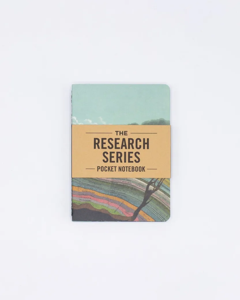 Cognitive Surplus Natural History Pocket Notebooks Set of 4 | Geology Gift* The Research | Physics