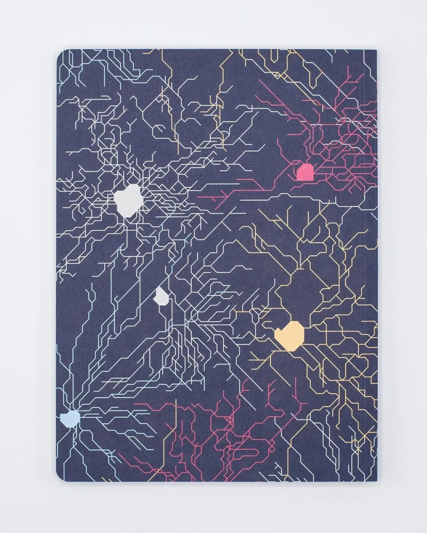 Cognitive Surplus Neural Circuit Softcover Notebook | Dot Grid Journal* The Experiment | Psychology