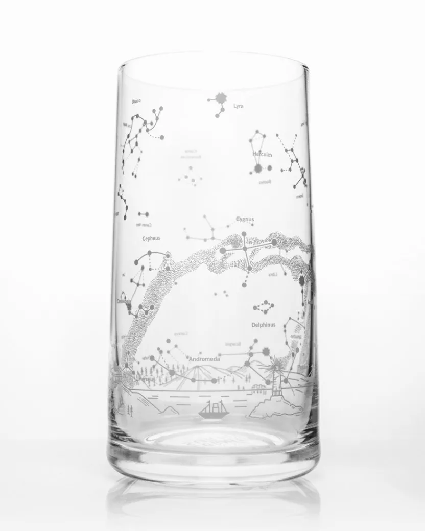 Cognitive Surplus Night Sky Drinking Glass - Star Chart Tumbler | * Drinking Glasses | Astronomy