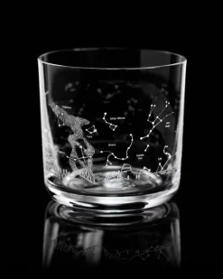 Cognitive Surplus Night Sky Star Chart Whiskey Glass - Scotch Glass | * Rocks Glasses | Astronomy