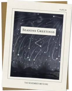 Cognitive Surplus November Meteors - Science Holiday Card | * Greeting Cards | Astronomy