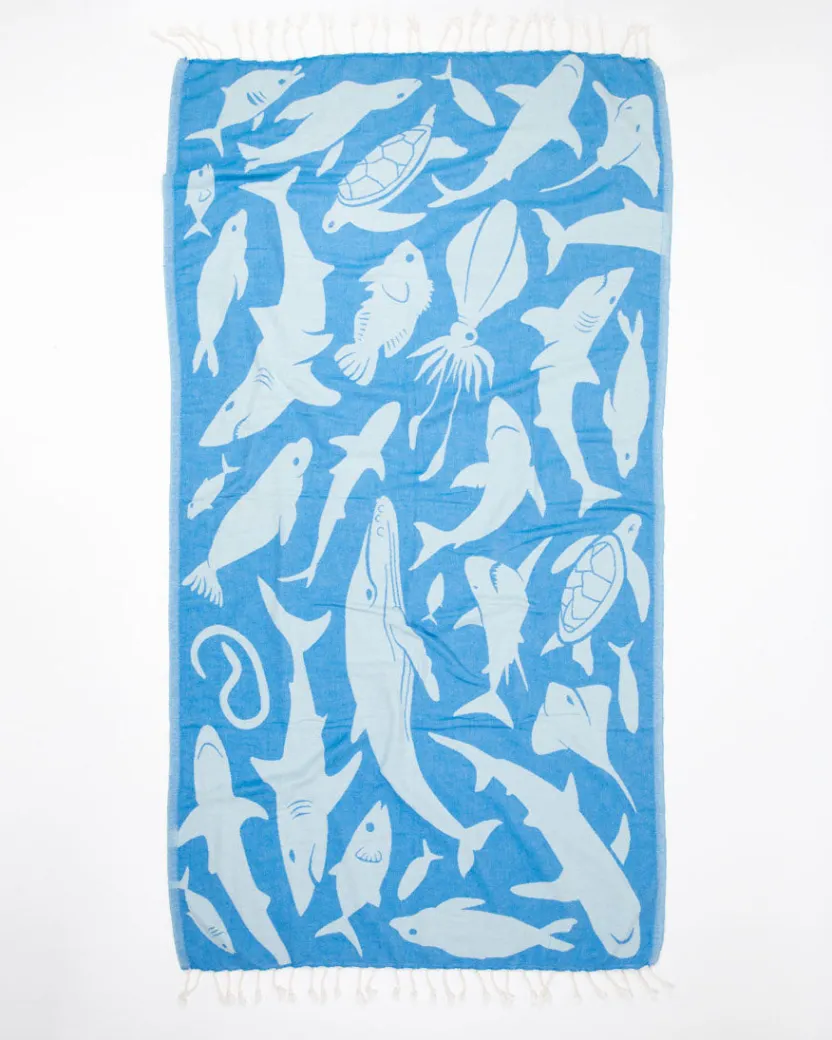 Cognitive Surplus Ocean Explorer Turkish Towel* Turkish Towels | Marine Biology
