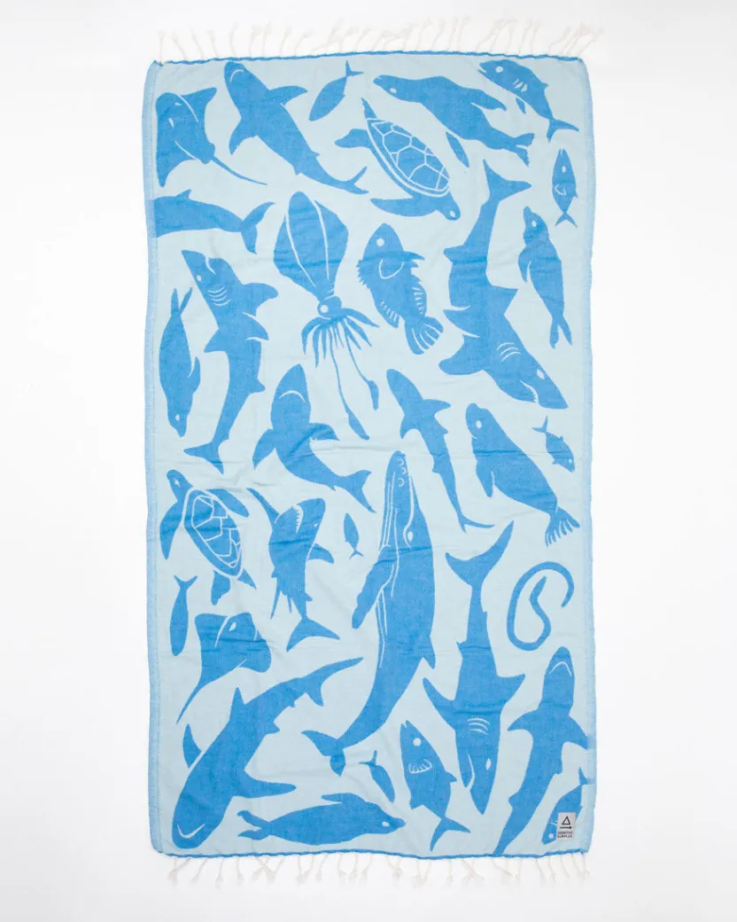 Cognitive Surplus Ocean Explorer Turkish Towel* Turkish Towels | Marine Biology