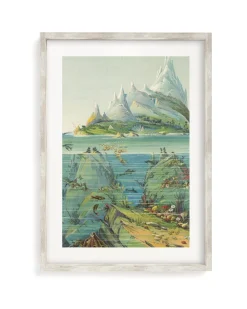 Cognitive Surplus Ocean Regions Scientific Illustration Museum Print* Wall Art | Geology + Earth Science