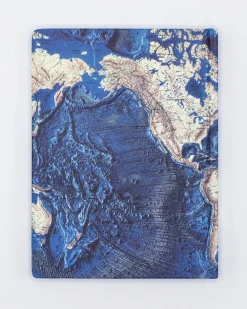 Cognitive Surplus Ocean Terrain Map Notebook | Dot Grid Journal* The Hypothesis | Marine Biology