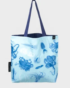 Cognitive Surplus Octopus + Squid Tote Bag | Reversible Kraken Tote* Tote Bags | Marine Biology